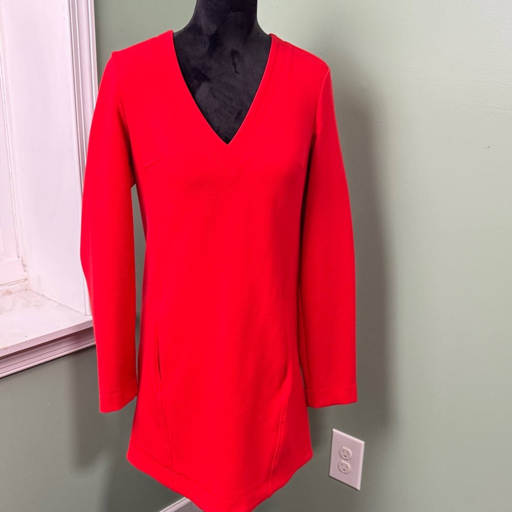 Rachael Ray Vibrant Red dress 4